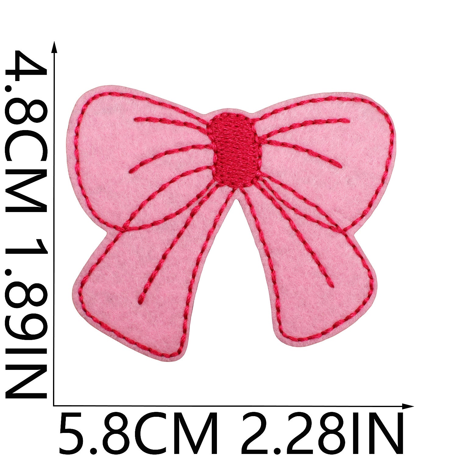 Wholesale Cherry Bow Embroidered Cloth Patch